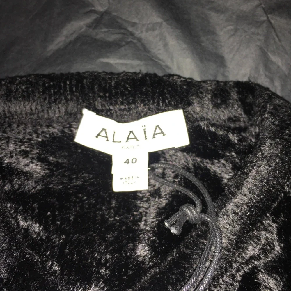 Alaïa Black Velvet hooded Dress FR 40 Runway Great deal Hooded asymmetric gown - Picture 5 of 12